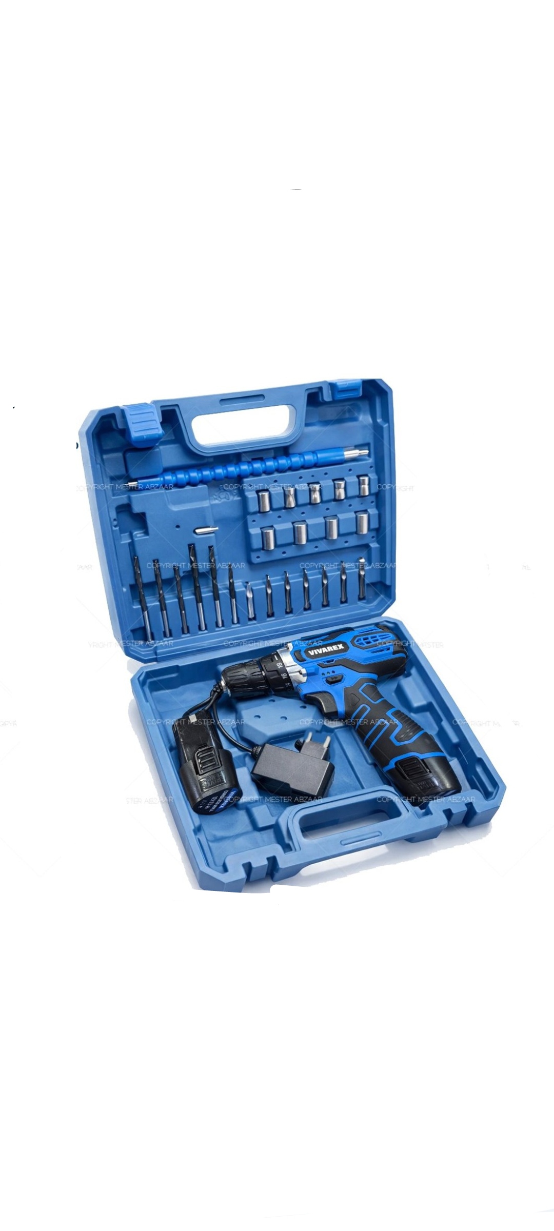 دریل شارژی ویوارکس مدل VR12V_2A دو باطری