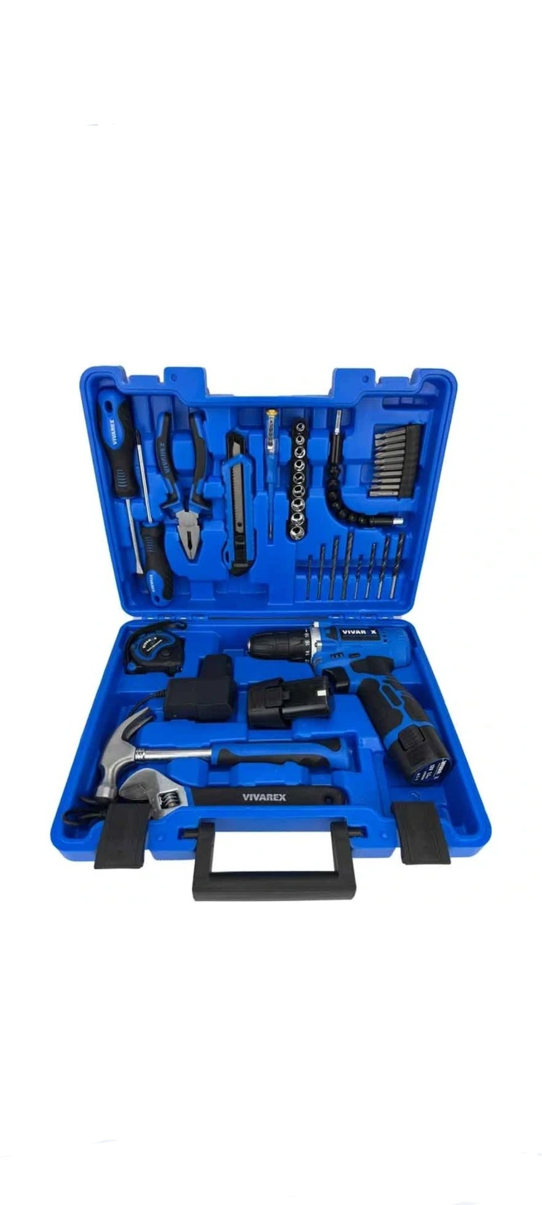 کیت دریل پیچ گوشتی شارژی ویوارکس مدل VR1240_CDK دوازده ولت دو باطری