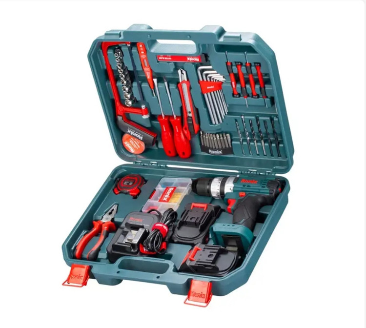 کیت دریل شارژی چکشی 20 ولت 53 پارچه رونیکس مدل RS_8620