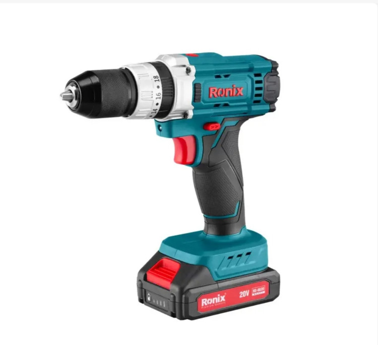 کیت دریل شارژی چکشی 20 ولت 53 پارچه رونیکس مدل RS_8620