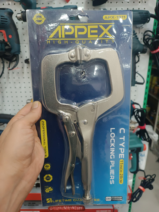 انبر قفلی C شکل 11 اینچ تایوانی اپکس مدل APX_1911