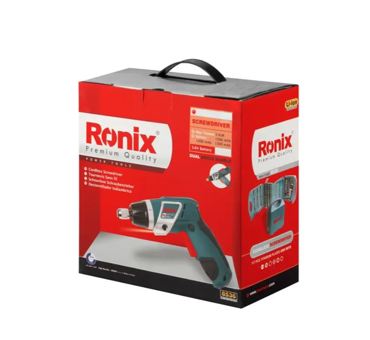 پیچ گوشتی شارژی تاشو رونیکس مدل 8536